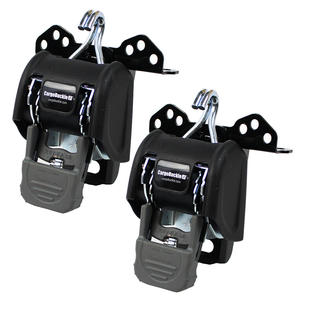 CargoBuckle Universal Ladder Rack Tie-Down System - 2" Retractable Tie-Down - 1 Pair F153180 — Quality Boat Parts