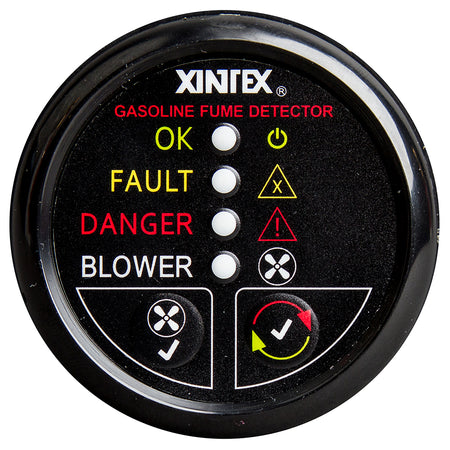 Fireboy-Xintex Gasoline Fume Detector w/ Blower Control - Black Bezel - 12V G-1BB-R — Quality Boat Parts