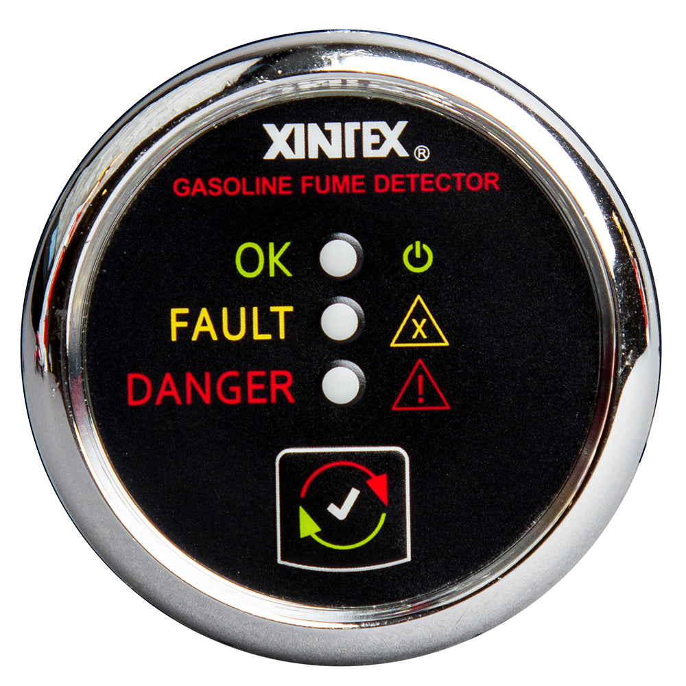 Fireboy-Xintex Gasoline Fume Detector - Chrome Bezel - 12/24V G-1C-R — Quality Boat Parts