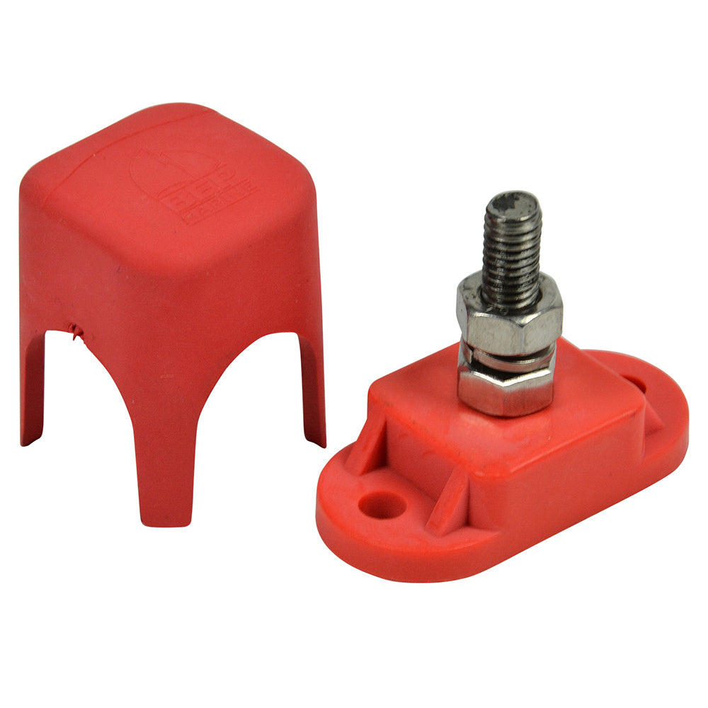 BEP Pro Installer Single Insulated Distribution Stud - 1/4" - Positive IS-6MM-1R/DSP — Quality Boat Parts