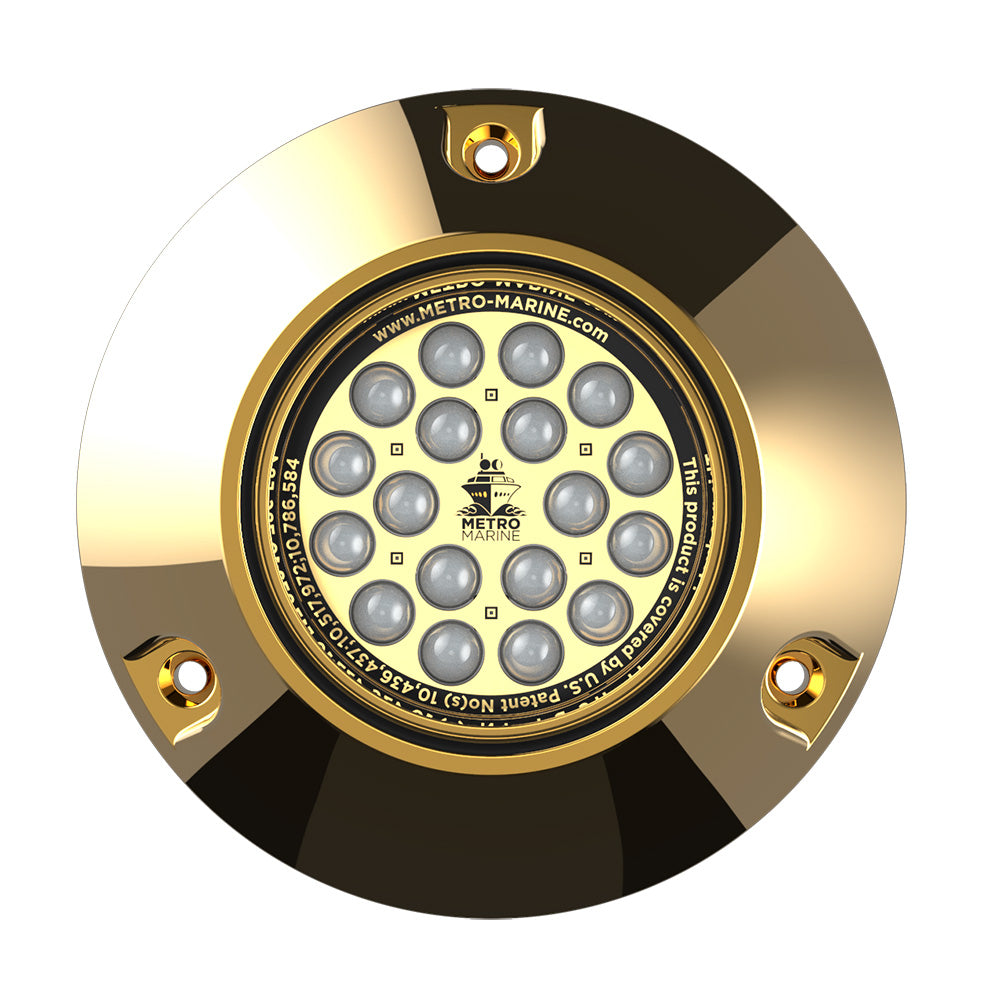 Metro Marine High-Output Submersible Underwater Light w/Intelligent Monochromatic LEDs - Aqua, 45° Beam F-BMR1-A3-45 — Quality Boat Parts