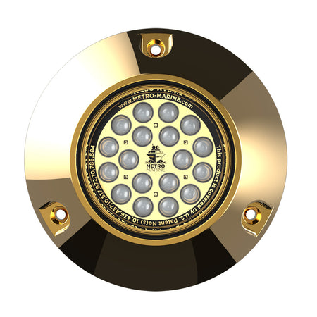 Metro Marine High-Output Submersible Underwater Light w/Intelligent Monochromatic LEDs - Aqua, 45° Beam F-BMR1-A3-45 — Quality Boat Parts