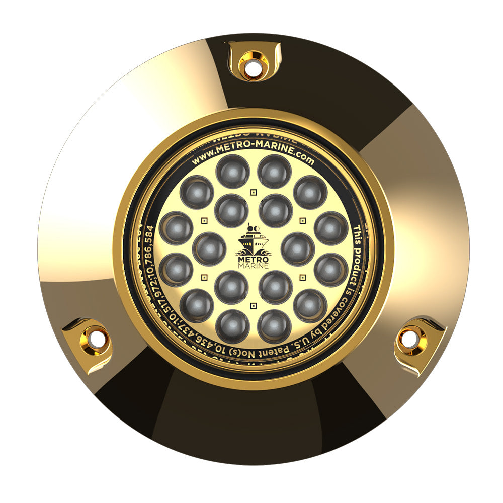 Metro Marine High-Output Submersible Underwater Light w/Intelligent Monochromatic LEDs - Aqua, 90° Beam F-BMR1-A3-90 — Quality Boat Parts