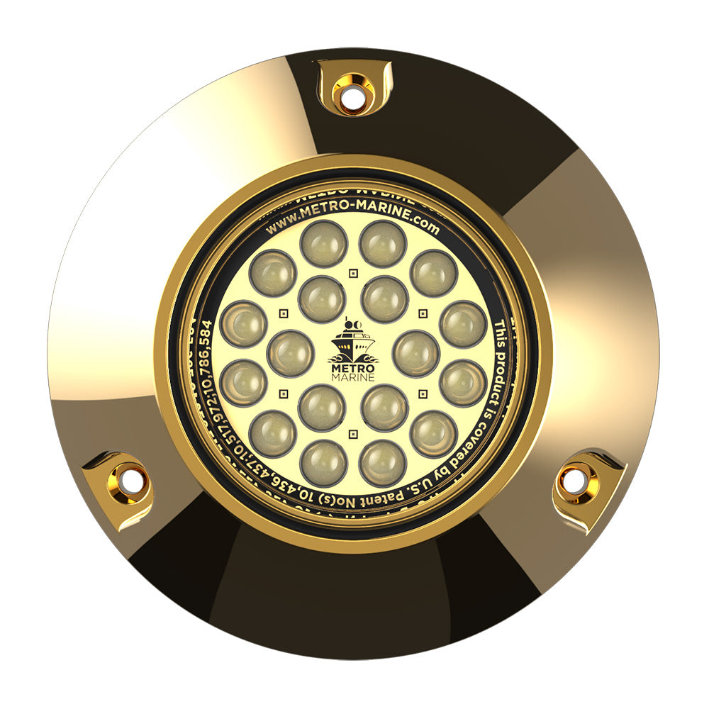 Metro Marine High-Output Submersible Underwater Light w/Intelligent Monochromatic LEDs - White, 45° Beam F-BMR1-W3-45 — Quality Boat Parts