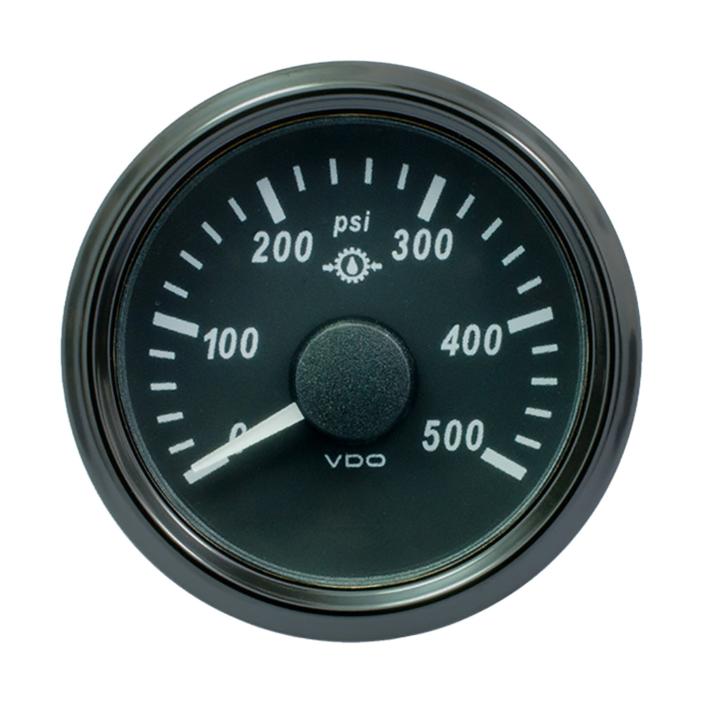 VDO SingleViu 52mm (2-1/16") Gear Pressure Gauge - 500 PSI - 0-4.5V A2C3832740030 — Quality Boat Parts