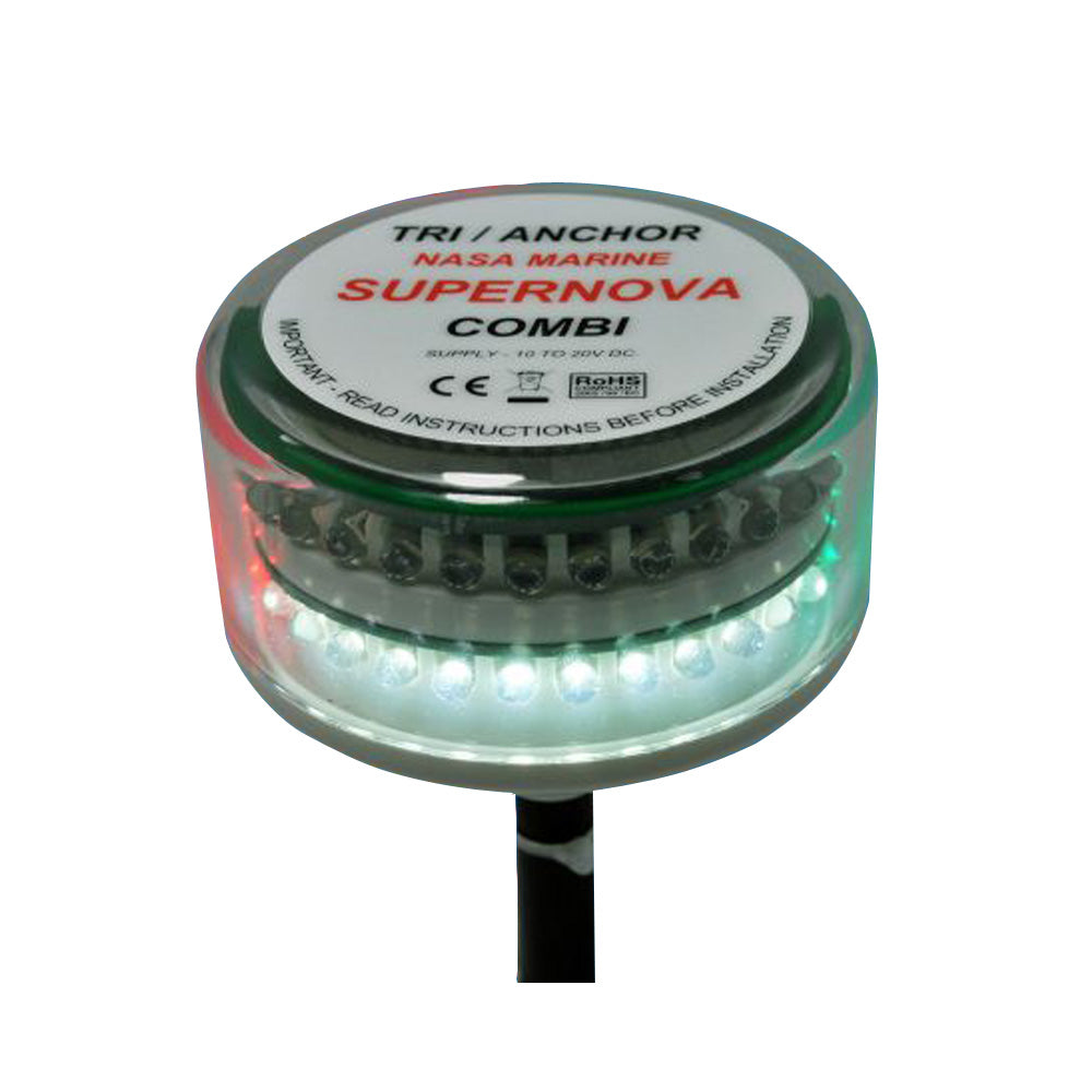 Clipper Supernova Combi LED Tricolor Masthead Anchor Light CL-CTC — Quality Boat Parts