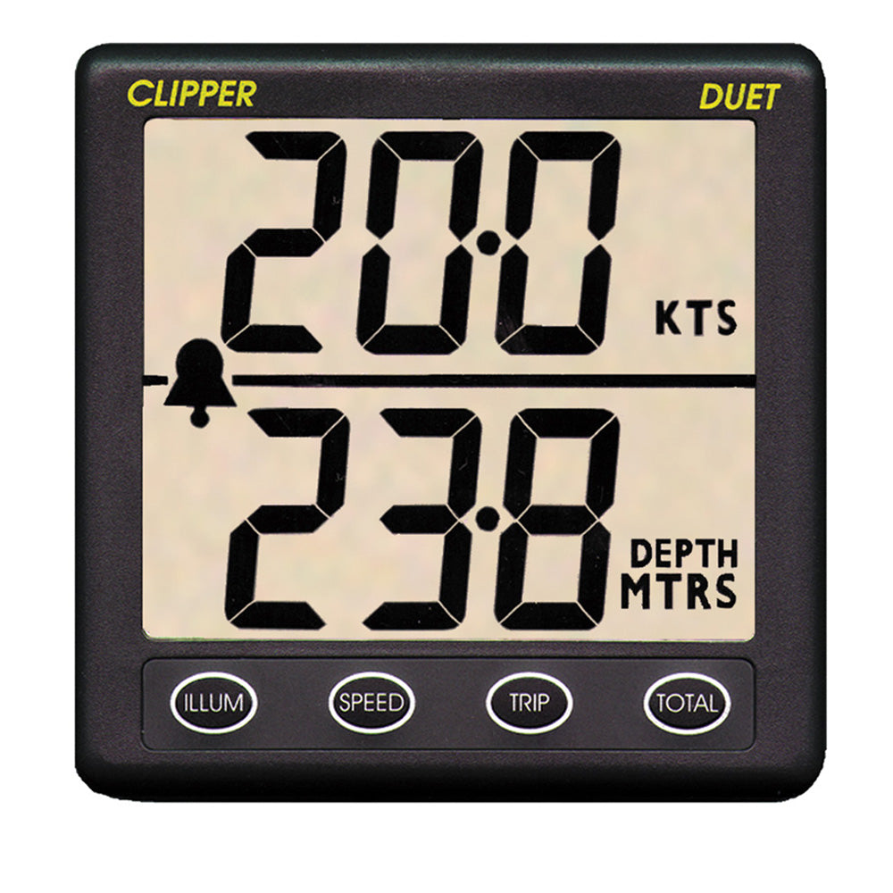 Clipper Duet Instrument Depth Speed Log w/Transducer CL-DS — Quality Boat Parts