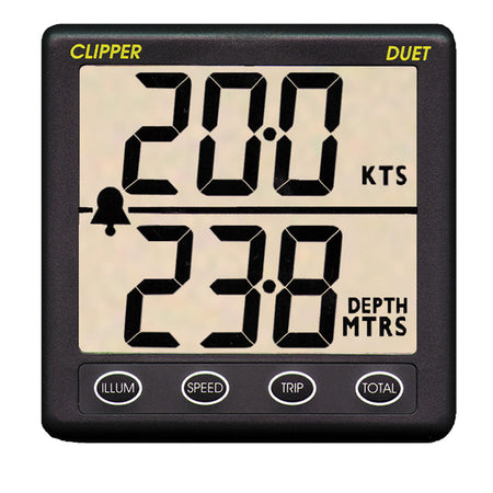 Clipper Duet Instrument Depth Speed Log w/Transducer CL-DS — Quality Boat Parts