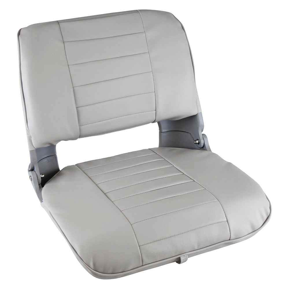 Wise Pro Style Clamshell Fold Down Fishing Seat - Grey 8WD135LS-717 — Quality Boat Parts