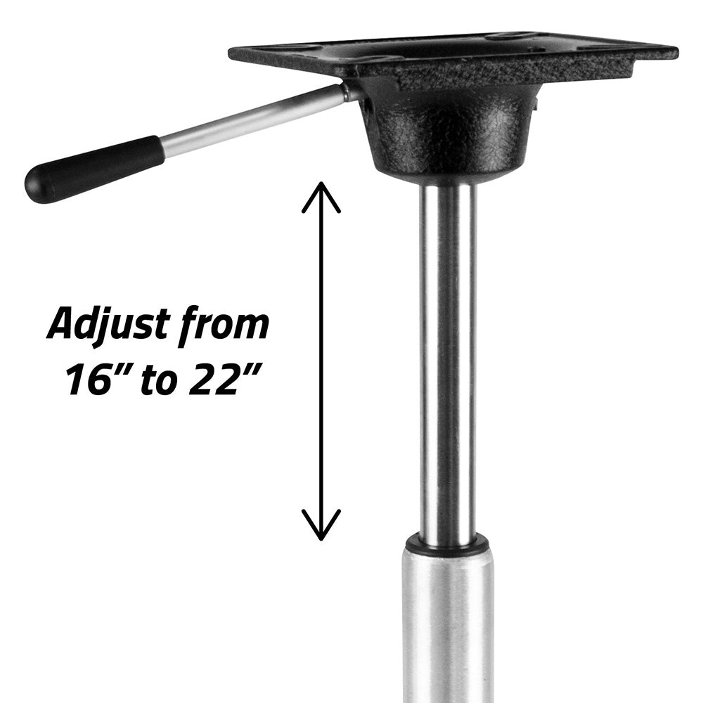 Wise King Pin Power Rise Pedestal - Adjusts 16" to 22-3/8" 8WD2003 — Quality Boat Parts