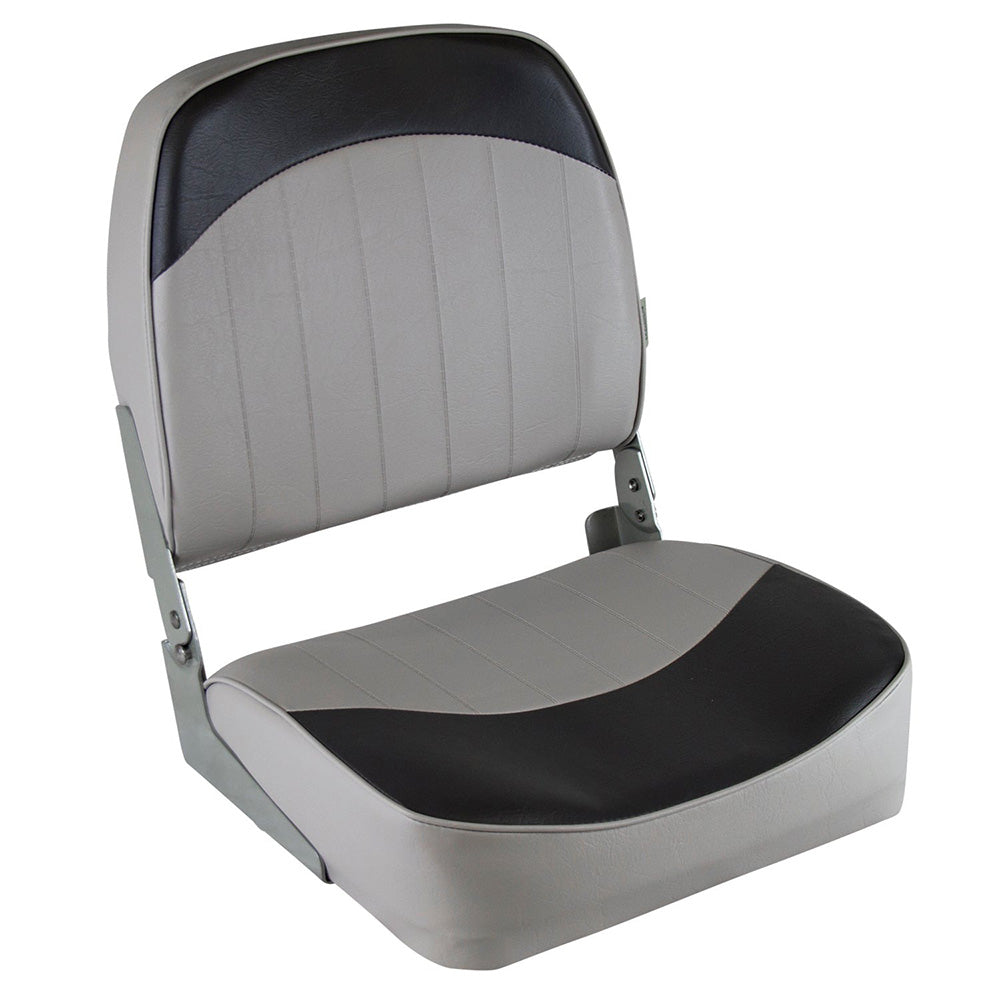 Wise Standard Low-Back Fishing Seat - Grey/Charcoal 8WD734PLS-664 — Quality Boat Parts