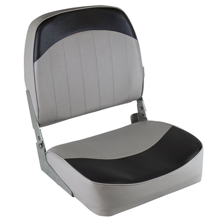 Wise Standard Low-Back Fishing Seat - Grey/Charcoal 8WD734PLS-664 — Quality Boat Parts