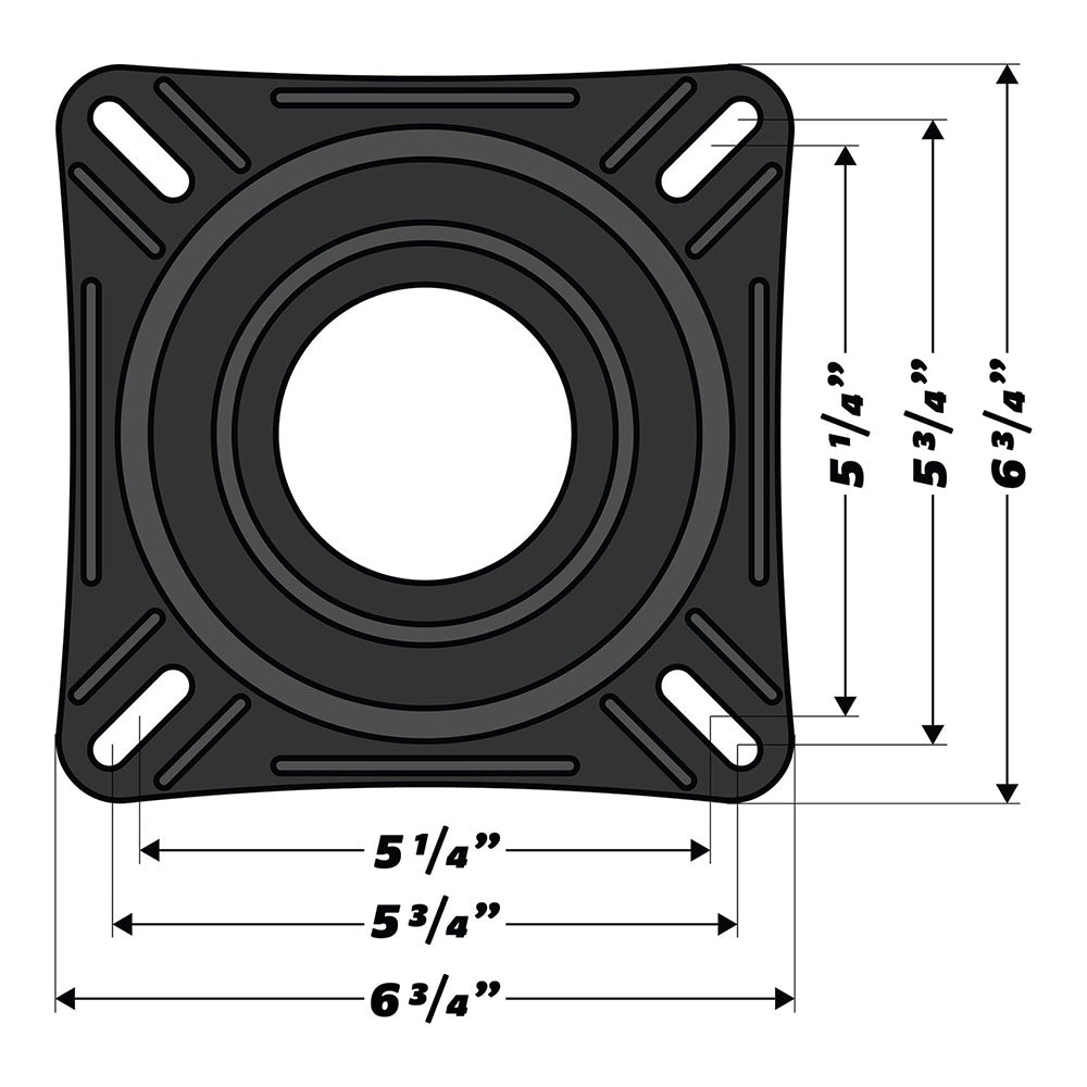 Wise 7" Boat Seat Swivel 8WD7S — Quality Boat Parts