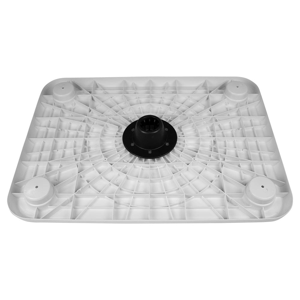Wise White Rectangular Table - 4 Drink Holders w/Pedestal 8WD944 — Quality Boat Parts