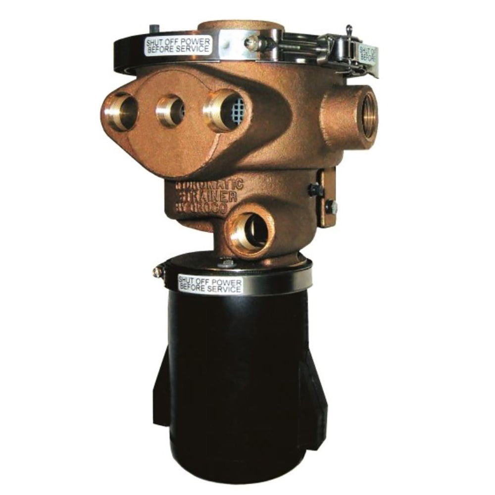 GROCO 1-1/2" Inlet Hydromatic Self-Cleaning Strainer - 12V 970-1500-12 — Quality Boat Parts