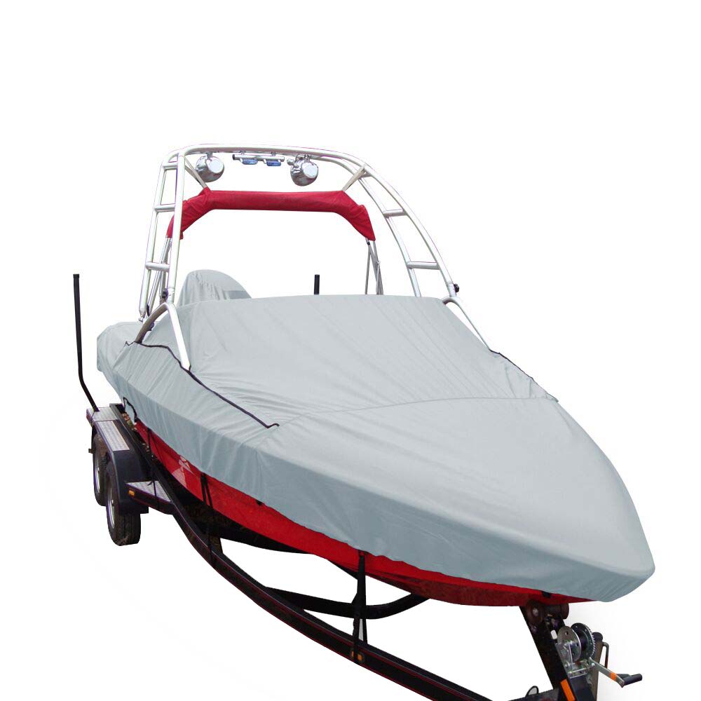 Carver Sun-DURA® Specialty Boat Cover f/18.5' Sterndrive V-Hull Runabouts w/Tower 97118S-11 — Quality Boat Parts