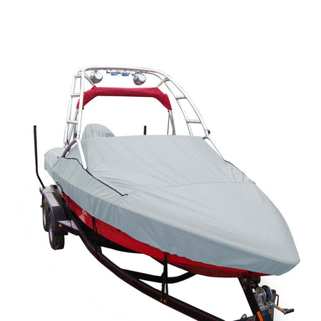 Carver Sun-DURA® Specialty Boat Cover f/18.5' Sterndrive V-Hull Runabouts w/Tower 97118S-11 — Quality Boat Parts