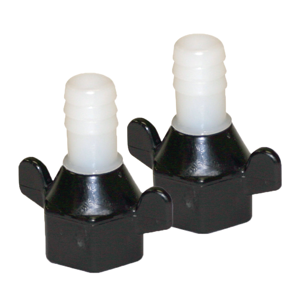 Shurflo by Pentair 1/2" Barb x 1/2" NPT-F Hex/Wingnut Straight Fitting (Pair) 94-181-04 — Quality Boat Parts