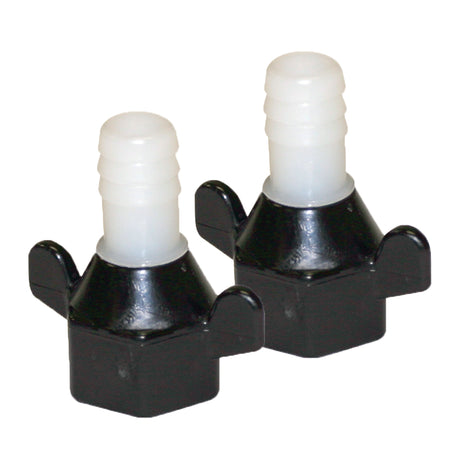 Shurflo by Pentair 1/2" Barb x 1/2" NPT-F Hex/Wingnut Straight Fitting (Pair) 94-181-04 — Quality Boat Parts