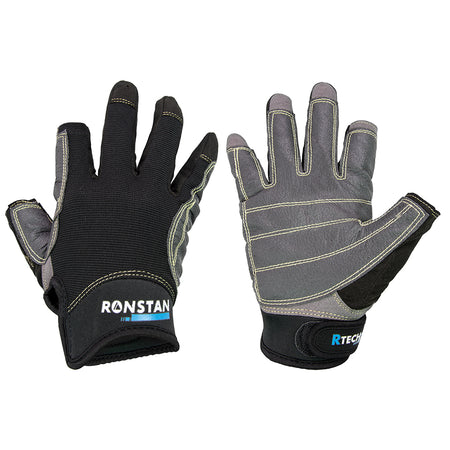 Ronstan Sticky Race Gloves - 3-Finger - Black - XXL CL740XXL — Quality Boat Parts