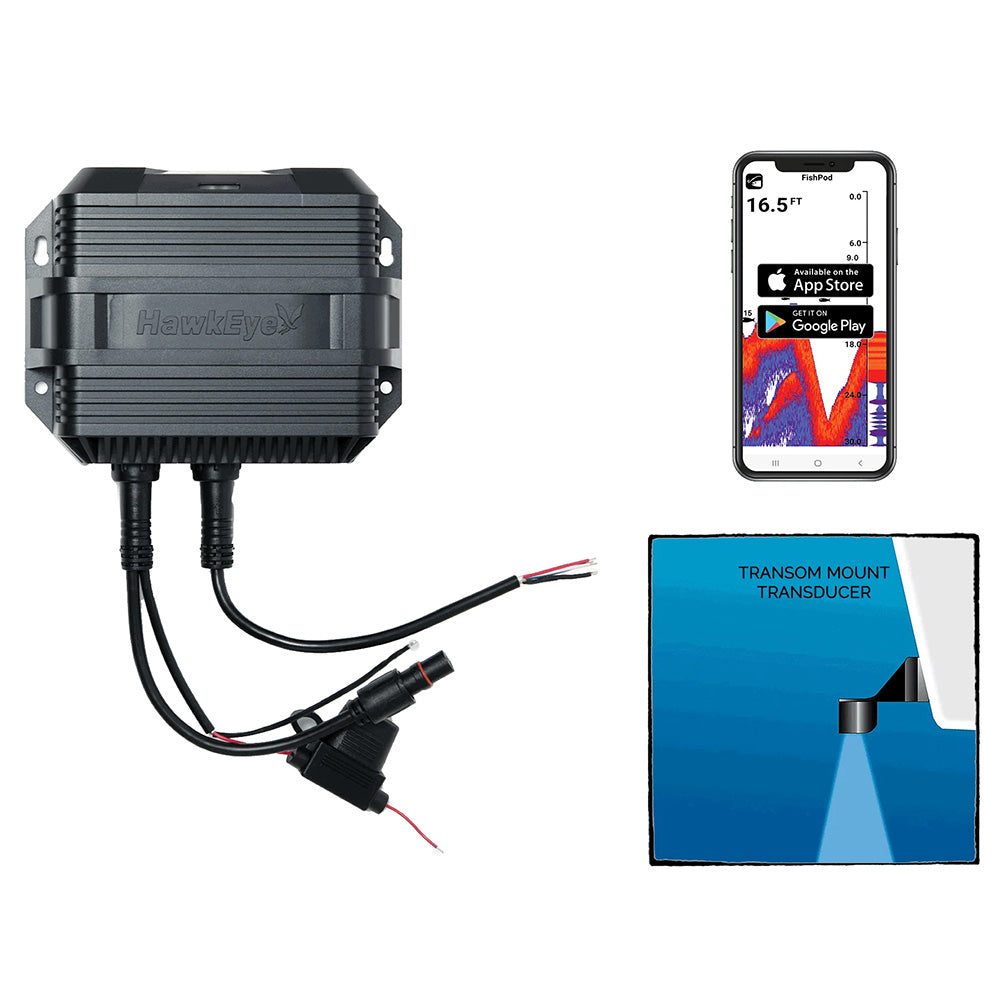 HawkEye FishPod® 10BX Boat Mount Bluetooth Fishfinder FP10BX — Quality Boat Parts