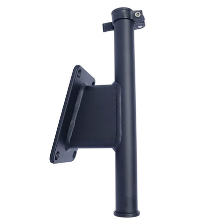 Panther 5" Set Back Transom Mount Bracket - Black - Powder Coat KPS50B — Quality Boat Parts