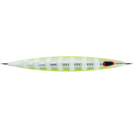 Williamson Kensaki 220 Jig - 6.75" - 7.75oz - UV Chartreuse Glow Zebra KSJ220UVCGZ — Quality Boat Parts