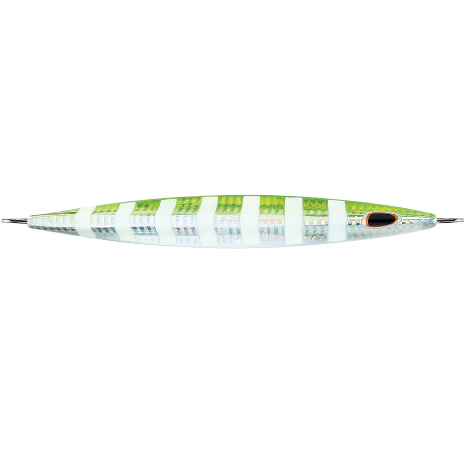 Williamson Kensaki 280 Jig - 7.25" - 9-7/8oz - UV Green Sardine Zebra KSJ280UVGSZ — Quality Boat Parts