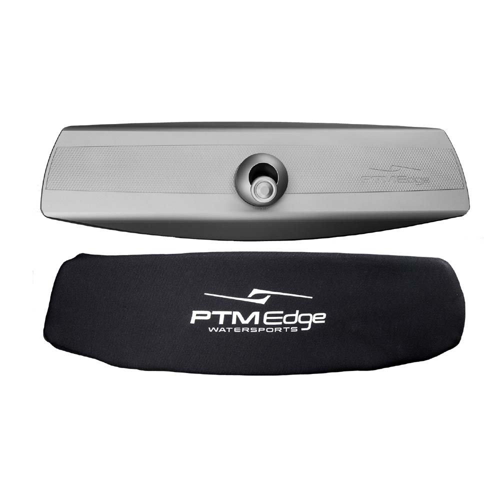 PTM Edge VR-140 Elite Mirror & Cover Combo - Titanium Grey P12848-100GR-MS — Quality Boat Parts