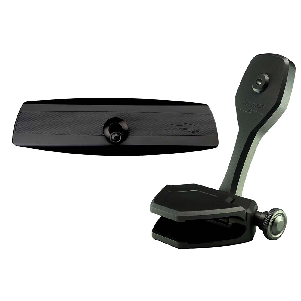 PTM Edge Mirror/Bracket Kit w/VR-140 Elite Mirror & ZXR-300 (Black) P12848-1300TEBBK — Quality Boat Parts
