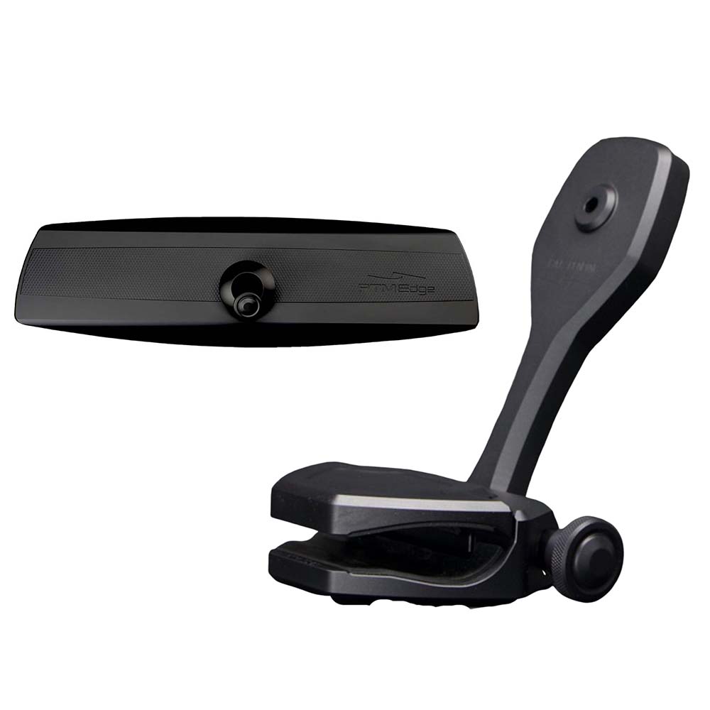 PTM Edge Mirror/Bracket Kit w/VR-140 Elite Mirror & ZXR-320 (Black) P12848-1320TEBBK — Quality Boat Parts