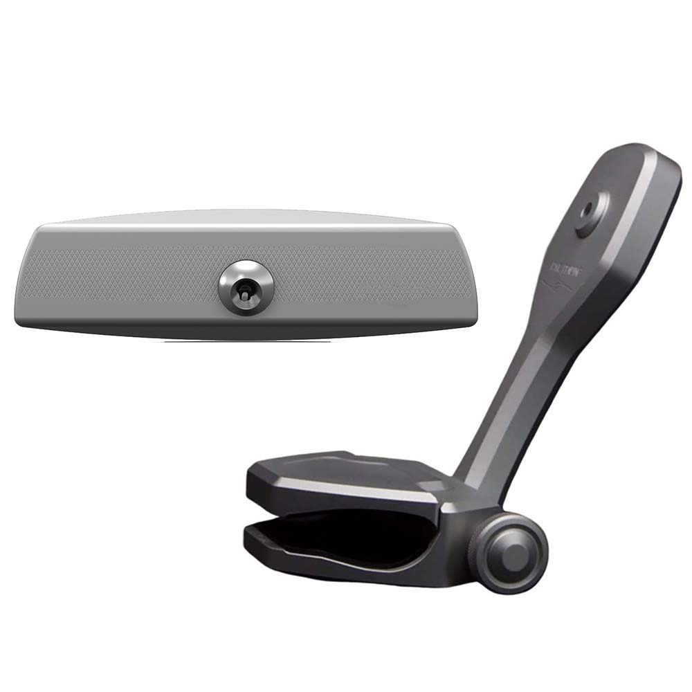 PTM Edge Mirror/Bracket Kit w/VR-140 Elite Mirror & ZXR-320 (Titanium Grey) P12848-1320TEBGR — Quality Boat Parts