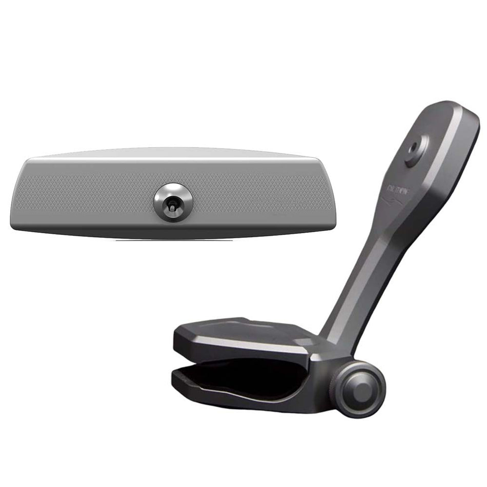 PTM Edge Mirror/Bracket Kit w/VR-140 Elite Mirror & ZXR-320 (Titanium Grey) P12848-1320TEBGR — Quality Boat Parts