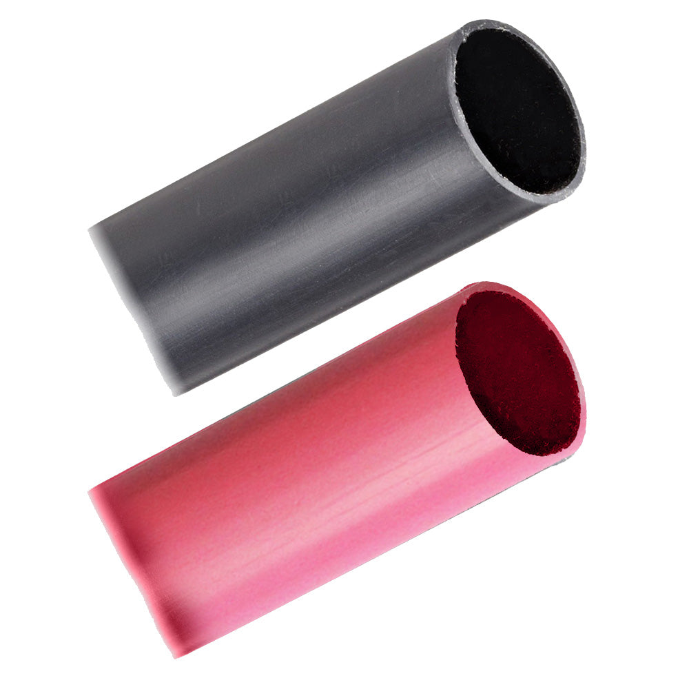 Pacer Battery Cable Heavy Wall Heat Shrink Tubing - 1" x 3" - Black/Red (2-Pieces Combo Pack) BHW1-3BKRD — Quality Boat Parts
