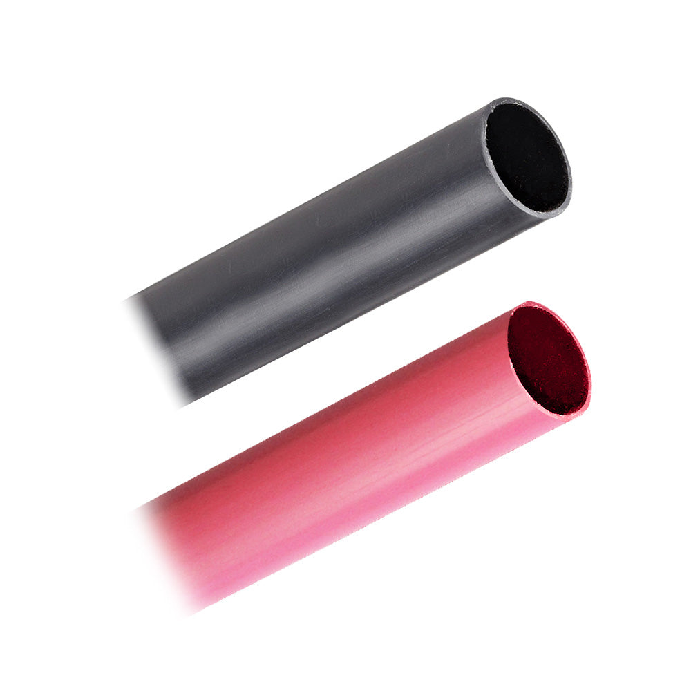 Pacer Battery Cable Heavy Wall Heat Shrink Tubing - 3/4" x 3" - Black/Red (2-Pieces Combo Pack) BHW3/4-3BKRD — Quality Boat Parts
