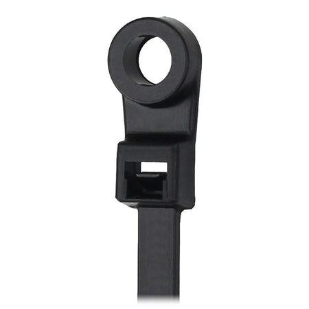 Pacer 15" Cable Tie w/Mounting Ring - Black - 50lb Tensile Strength - 4" Bundle Diameter - 100 Piece Bag CTMR4S-100BK — Quality Boat Parts