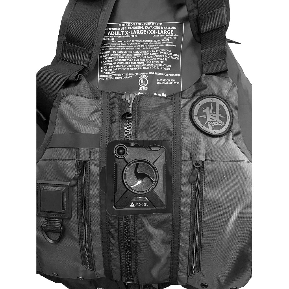 First Watch AV-1000 Kayak Style Duty PFD - Black - XL/XXL AV-1000-BK-XL/XXL — Quality Boat Parts