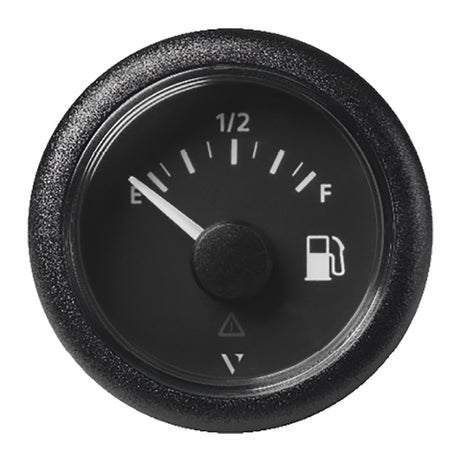 Veratron 52MM (2-1/16") ViewLine Fuel Level Gauge Empty/Full - 240-33.5 OHM - Black Dial & Round Bezel A2C59514094 — Quality Boat Parts