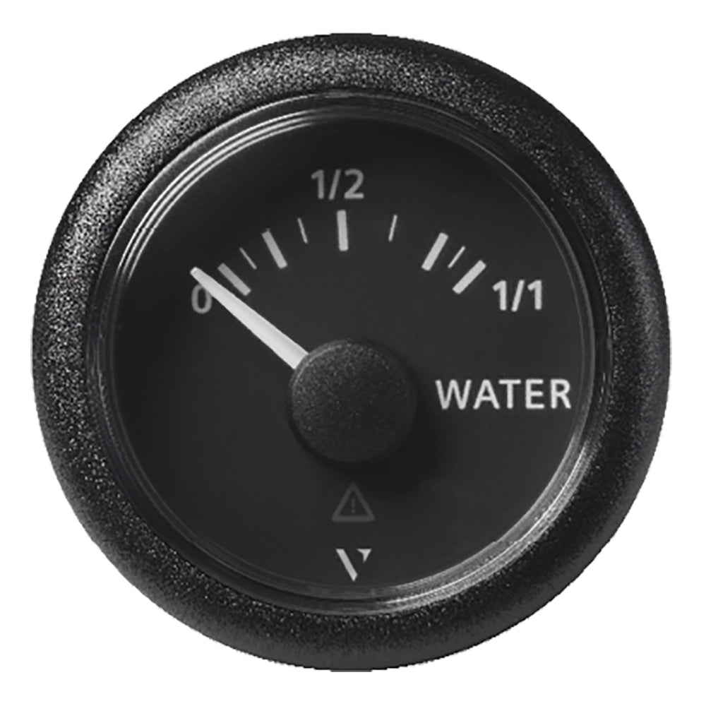 Veratron 52MM (2-1/16") ViewLine Fresh Water Resistive - 3 to180 OHM - Black Dial & Round Bezel A2C59514097 — Quality Boat Parts