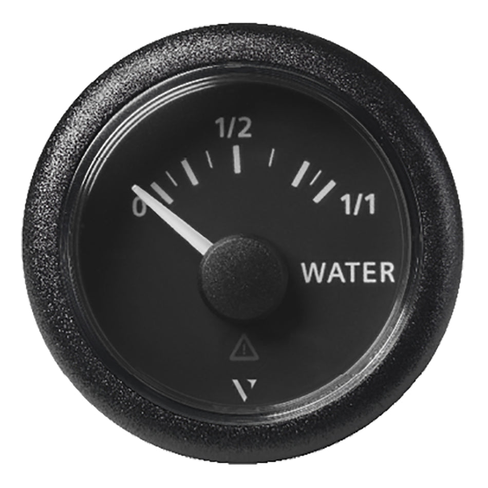 Veratron 52MM (2-1/16") ViewLine Fresh Water Resistive - 3 to180 OHM - Black Dial & Round Bezel A2C59514097 — Quality Boat Parts
