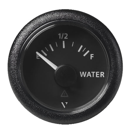 Veratron 52MM (2-1/16") ViewLine Fresh Water Resistive - Empty/Full - 3 to 180 OHM - Black Dial & Round Bezel A2C59514099 — Quality Boat Parts