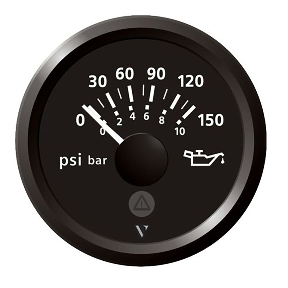Veratron 52mm (2-1/16") Viewline Engine Oil Pressure 150 PSI - Black Dial & Bezel A2C59514117 — Quality Boat Parts