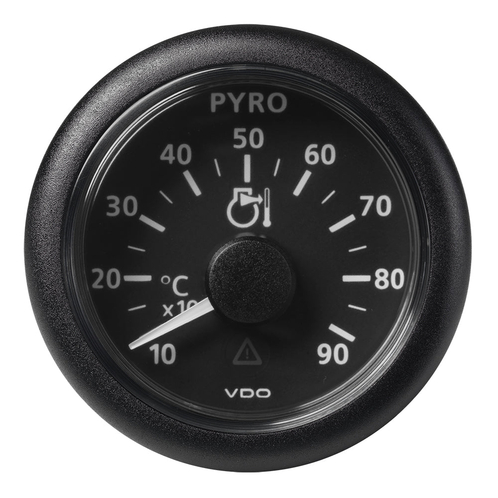 Veratron 52 MM (2-1/16") ViewLine Pyrometer - 100°C to 900°C - Black Dial & Bezel A2C59512332 — Quality Boat Parts
