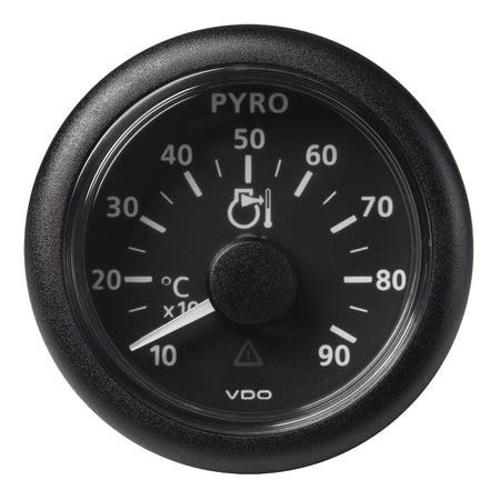 Veratron 52 MM (2-1/16") ViewLine Pyrometer - 100°C to 900°C - Black Dial & Bezel A2C59512332 — Quality Boat Parts