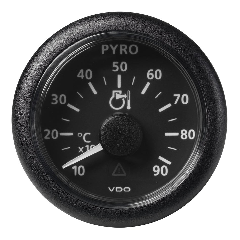 Veratron 52 MM (2-1/16") ViewLine Pyrometer - 100°C to 900°C - Black Dial & Bezel A2C59512332 — Quality Boat Parts