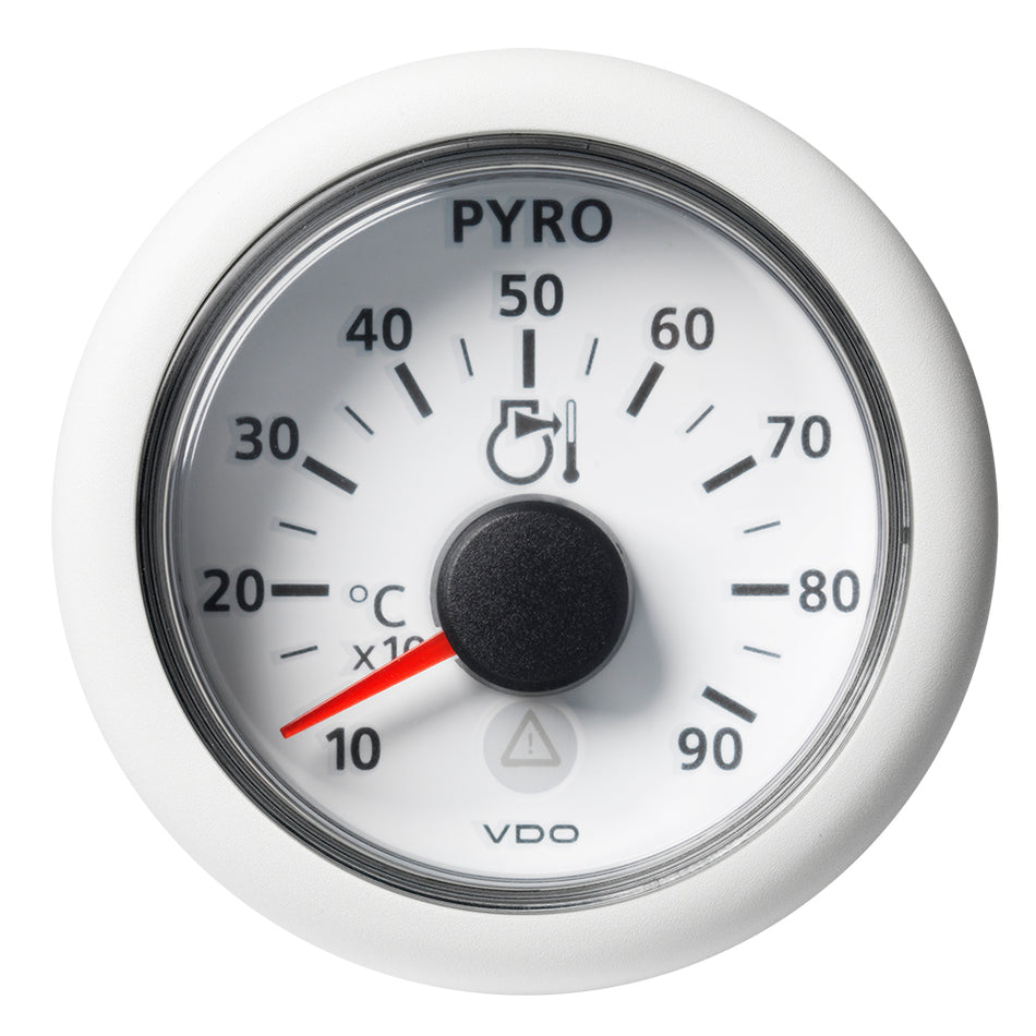 Veratron 52 MM (2-1/16") ViewLine Pyrometer - 100° to 900°C - White Dial & Bezel A2C59512333 — Quality Boat Parts