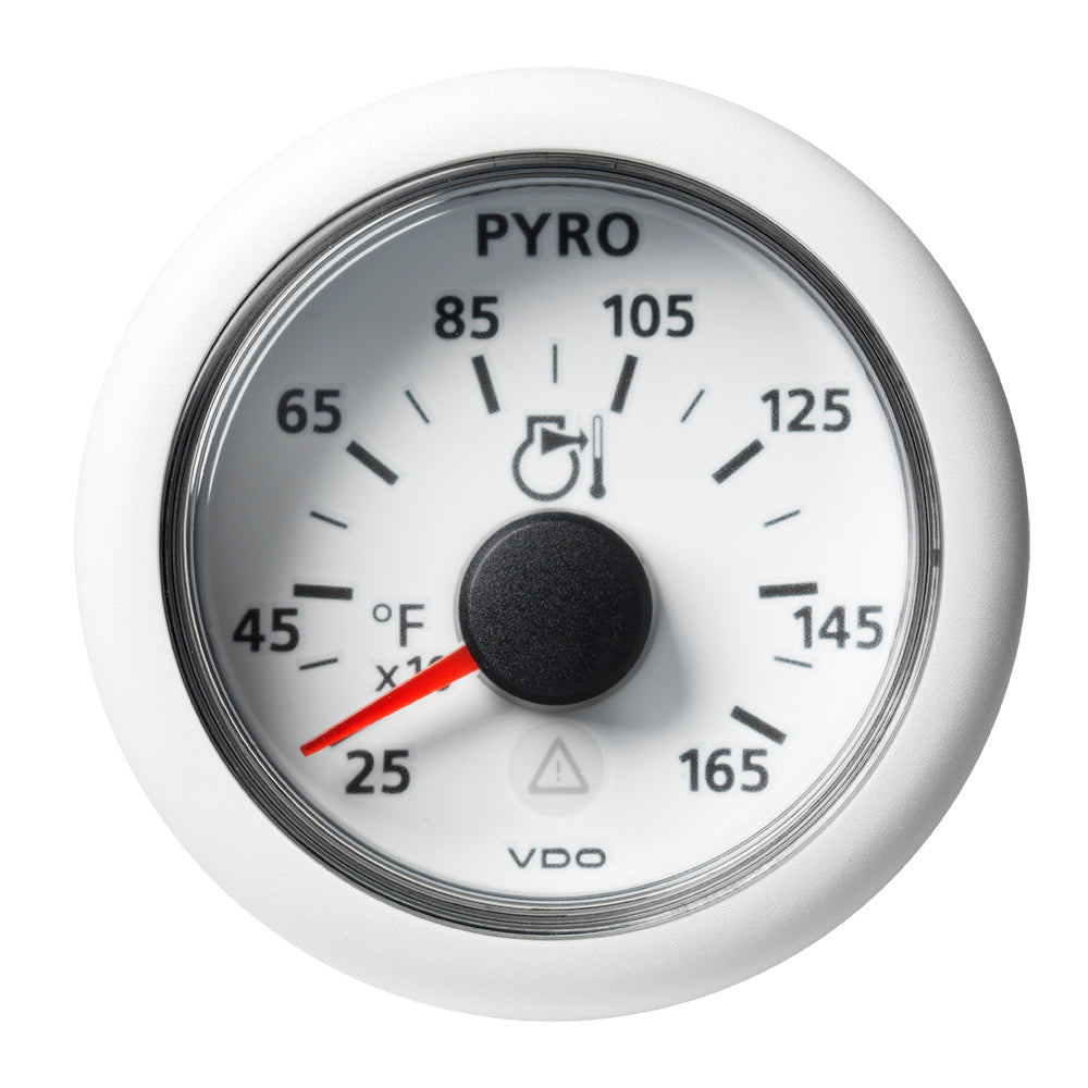 Veratron 52 MM (2-1/16") ViewLine Pyrometer - 250° to 1650°F - White Dial & Bezel A2C59512335 — Quality Boat Parts