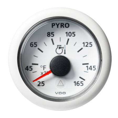 Veratron 52 MM (2-1/16") ViewLine Pyrometer - 250° to 1650°F - White Dial & Bezel A2C59512335 — Quality Boat Parts