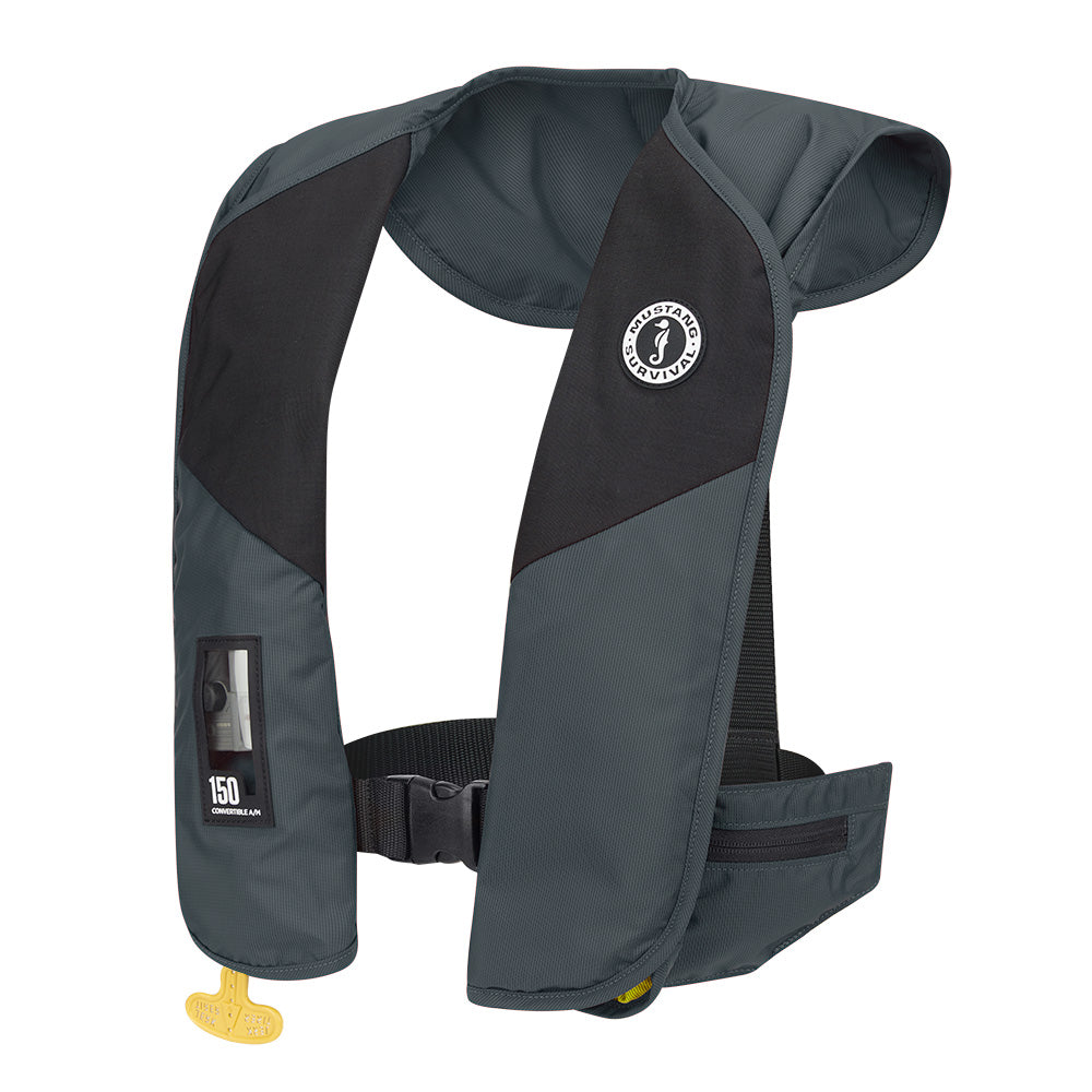 Mustang MIT 150 Convertible A/M Inflatable PFD - Admiral Grey MD2020-191-0-235 — Quality Boat Parts