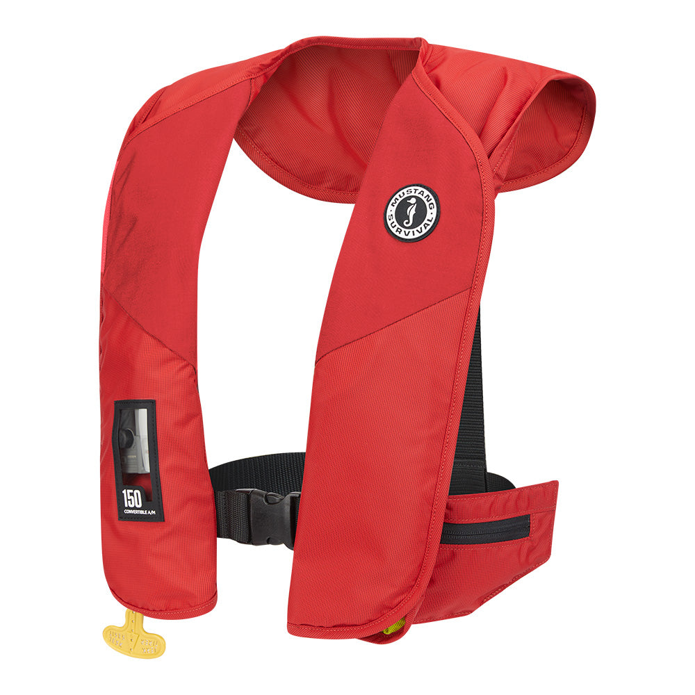 Mustang MIT 150 Convertible Inflatable PFD - Red MD2020-4-0-202 — Quality Boat Parts